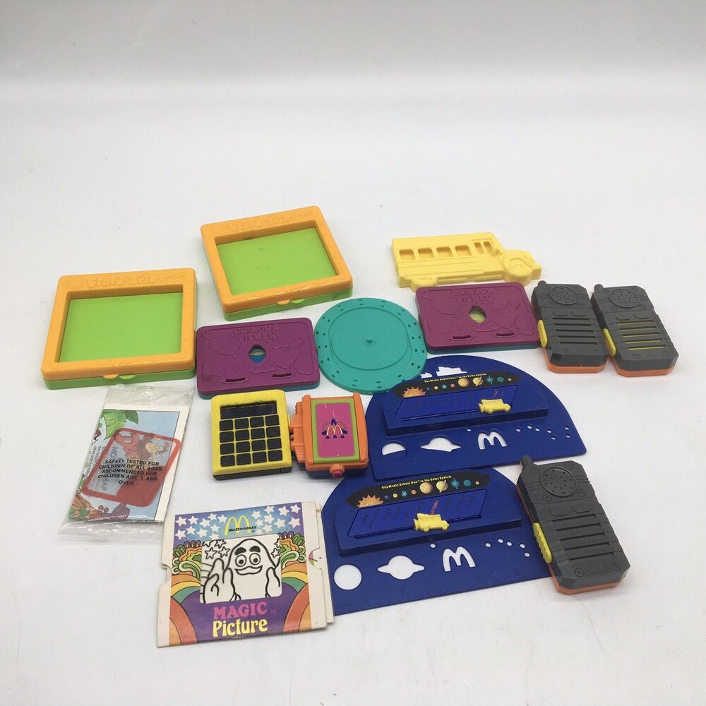Vintage Mcdonalds Toys  Magic School Bus Field Trip Rainbow Viewer 1990s Lot
